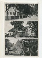 Flammberg, Kreis Ortelsburg Flammberg, Evangelische Schule, Gasthaus Link, Zollamt 