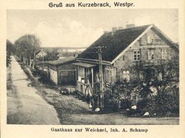 Kurzebrack, Kreis Marienwerder Kurzebrack, Gasthaus zur Weichsel 