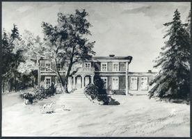 Groß Lauth, Kreis Preußisch Eylau Groß Lauth, Gutshaus 