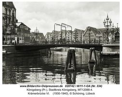 Königsberg (Pr.), Stadtkreis Königsberg  Königsberg, Krämerbrücke