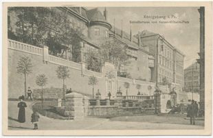 Königsberg (Pr.), Stadtkreis Königsberg Kaiser-Wilhelm-Platz Königsberg, Die Südseite des Schlosses mit der Terrasse II Кёнигсберг, южная сторона Замка с террасой, II