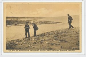 Pillkoppen, Kreis Samland Pillkoppen, Von der Wanderdüne freigelegter Kirchhof bei Pillkoppen I Пилькоппен, кладбище у Пилькоппена, обнажённое бродячей дюной, I