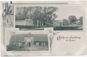 Sandkrug Stadtkr. Memel, Stadtkreis Memel Sandkrug Stadtkr. Memel, Gruß vom Sandkrug 
