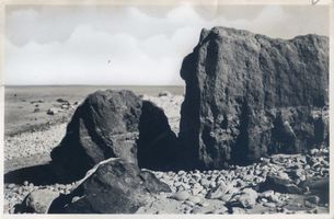 Georgenswalde, Kreis Samland Georgenswalde, Küste, Eisenockersteine Samländische Steilküste