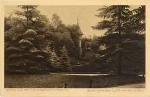 Königsberg (Pr.), Stadtkreis Königsberg Königsberg (Pr.), Tiergarten, Blick zum Ostpr. Heimat-Museum Königsberg, Tiergarten