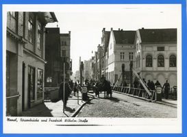 Memel, Stadt, Stadtkreis Memel Friedrich-Wilhelm-Straße Memel, Börsenbrücke und Friedrich-Wilhelm-Straße 