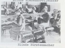 Königsberg (Pr.), Stadtkreis Königsberg Luisenallee 81-105 Königsberg, Mittelhufen, Luisenallee, Neue Blindenanstalt, blinde Bürstenmacher Königsberg, Blindenanstalt