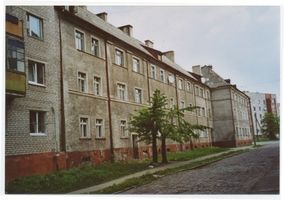 Tilsit, Stadt, Stadtkreis Tilsit Parkstraße Tilsit (Советск), Ehemalige Parkstraße, Blick zur Marienstraße 