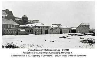 Königsberg (Pr.), Stadtkreis Königsberg General-Litzmann-Straße (fr. Fuchsberger Chaussee/Allee bzw. Stresemannstraße) 9-13