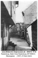 Rastenburg, Stadt, Kreis Rastenburg Mauergasse