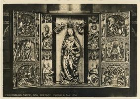 Frauenburg, Kreis Braunsberg Frauenburg, Dom, Innenansicht, Spätgotischer Flügelaltar von 1504 Frauenburg, Dom