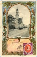 Braunsberg Kr. Braunsberg, Kreis Braunsberg Braunsberg, Langgasse mit Rathaus II 