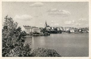 Lyck, Stadt, Kreis Lyck Lyck, Blick auf die Stadt VIII Masurische Seen