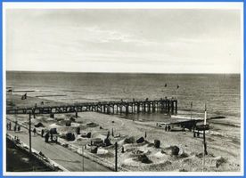 Cranz Kr. Samland, Ort, Kreis Samland Cranz Kr. Samland, Strand am Seesteg II Cranz, Seesteg