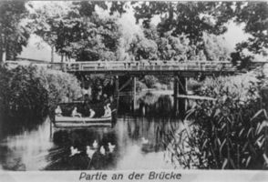 Großwaltersdorf, Kreis Gumbinnen Walterkehmen, Partie an der Brücke 