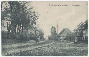 Merunen, Ort, Kreis Treuburg Mierunsken (Ort), Dorfstraße 