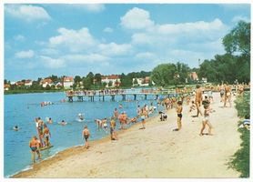 Ortelsburg, Stadt, Kreis Ortelsburg Ortelsburg, Großer Haussee, Badeanstalt II Ortelsburg, Haussee