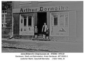 Gerdauen, Stadt und Bahnstation, Kreis Gerdauen Markt-Süd