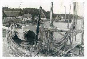 Nidden, Kreis Memel Nidden, Fischerboote im Hafen VIII Нидден, рыбацкие лодки в порту, VIII