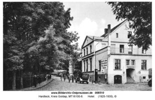 Hardteck, Ort und Bahnstation, Kreis Goldap  