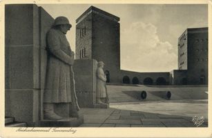 Hohenstein Kr. Osterode, Stadt, Kreis Osterode Hohenstein i. Ostpr., Reichsehrenmal Tannenberg, Innenhof, Eingang zum Hauptturm IV Hohenstein, Tannenberg-Nationaldenkmal