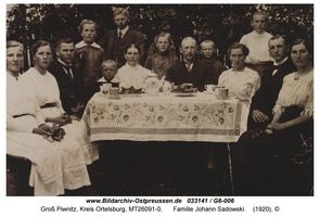 Großalbrechtsort, Kreis Ortelsburg  Гросс Пивниц. Семья Иоганна Садовски