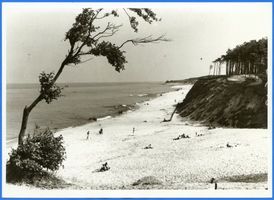 Neukuhren, Kreis Samland Neukuhren, Strand an der Pracher Schlucht 