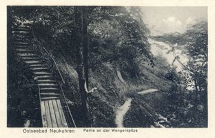 Neukuhren, Kreis Samland Neukuhren, Partie an der Wangerspitze mit Himmelsleiter Нойкурен, вид у Вангершпитце с небесной лестницей