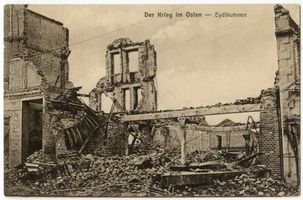 Eydtkau, Kreis Ebenrode Eydtkuhnen, Zerstörte Häuser III Eydtkuhnen, 1. Weltkrieg