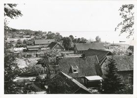 Schwarzort, Kreis Memel Schwarzort, Blick vom Evaberg auf das Dorf VI Шварцорт, вид с горы Евы на деревню, VI