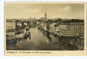 Königsberg (Pr.), Stadtkreis Königsberg Königsberg (Pr.), Das Hundegatt mit Blick auf das Schloss I Königsberg, Schloß