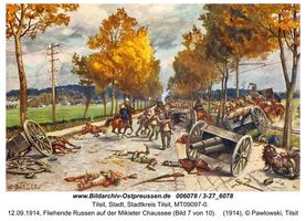 Tilsit, Stadt, Stadtkreis Tilsit   Tilsit, Erster Weltkrieg, russische Besetzung und Befreiung 1914