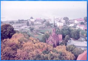 Frauenburg, Kreis Braunsberg Frauenburg, Blick auf die Stadt und das Haff IX 
