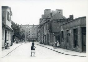 Elbing, Stadt, Stadtkreis Elbing Grünstraße Elbing, Grünstraße mit Blick in die Junkerstraße Elbing, Straßen und Plätze