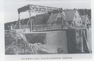 Gaitzuhnen, Kreis Insterburg Gaitzuhnen, Hubbrücke 