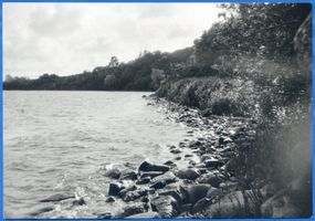 Balga, Kreis Heiligenbeil Balga, Frisches Haff am Fuß der Burgruine Frische Nehrung - Frisches Haff