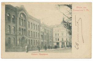 Königsberg (Pr.), Stadtkreis Königsberg Poststraße Königsberg, Poststraße, Kaiserliche Hauptpost Königsberg, Postamt
