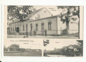 Sonnenborn, Ort mit Bahnstation, Kreis Mohrungen 