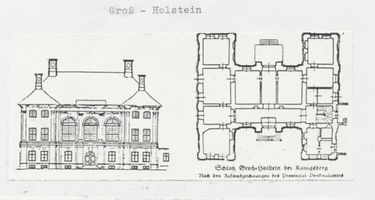 Groß Holstein, Stadtkreis Königsberg Groß Holstein, Schloss bei Königsberg, Aufmaßzeichnungen 