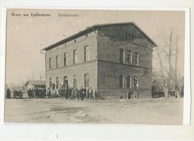 Eydtkau, Kreis Ebenrode Eydtkuhnen, Soldatenrast Эйдткунен, привал солдат