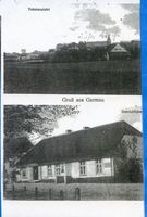 Germau, Ort, Kreis Samland Germau, Totalansicht und Geschäftshaus 