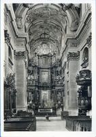 Heiligelinde, Kreis Rastenburg Heiligelinde, Wallfahrtskirche, Mittelschiff und Hochaltar 