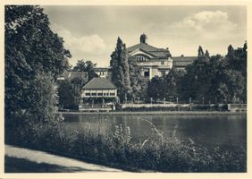 Königsberg (Pr.), Stadtkreis Königsberg Königsberg, Schlossteich mit Stadthalle XX Königsberg, Stadthalle