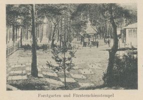 Tilsit, Stadt, Stadtkreis Tilsit Tilsit, Park Jakobsruh, Gewerbeausstellung, Forstgarten und Försterschießtempel Tilsit, Park Jakobsruh, Gewerbeausstellung 1905