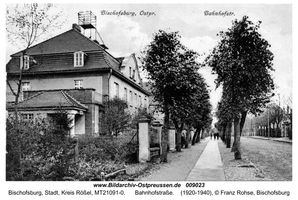 Bischofsburg, Stadt, Kreis Rößel Bahnhofstraße
