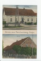 Reichenberg, Kreis Heilsberg Reichenberg, Gasthaus, Schule 