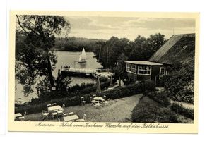 Beldahnsee, Kreis Sensburg Wiersba, Blick vom Kurhaus auf den Beldahnsee 