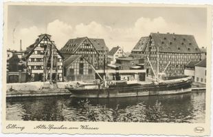 Elbing, Stadt, Stadtkreis Elbing Elbing, Alte Speicher am Wasser Эльбинг, старые склады у воды