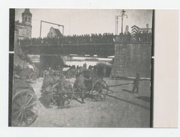 Tilsit, Stadt, Stadtkreis Tilsit  Tilsit, Verladen von Kriegsgerät am Memelkai im Erster Weltkrieg Tilsit, Kai-Anlagen und Memelstr.