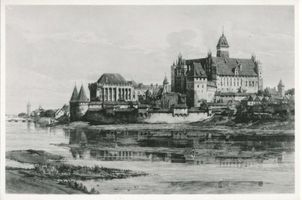 Marienburg, Westpr., Kreis Marienburg Marienburg i. Westpr., Die Marienburg von der Nogatseite XIV Marienburg, Schloß